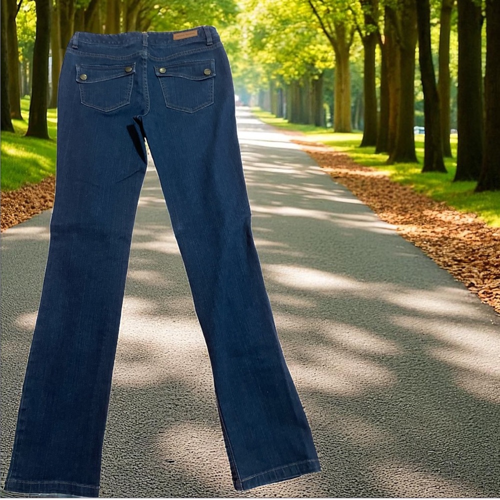 Tribal Denime Celine Dark Wash Denim Straight Leg Jeans   size 4 Long   NWOT